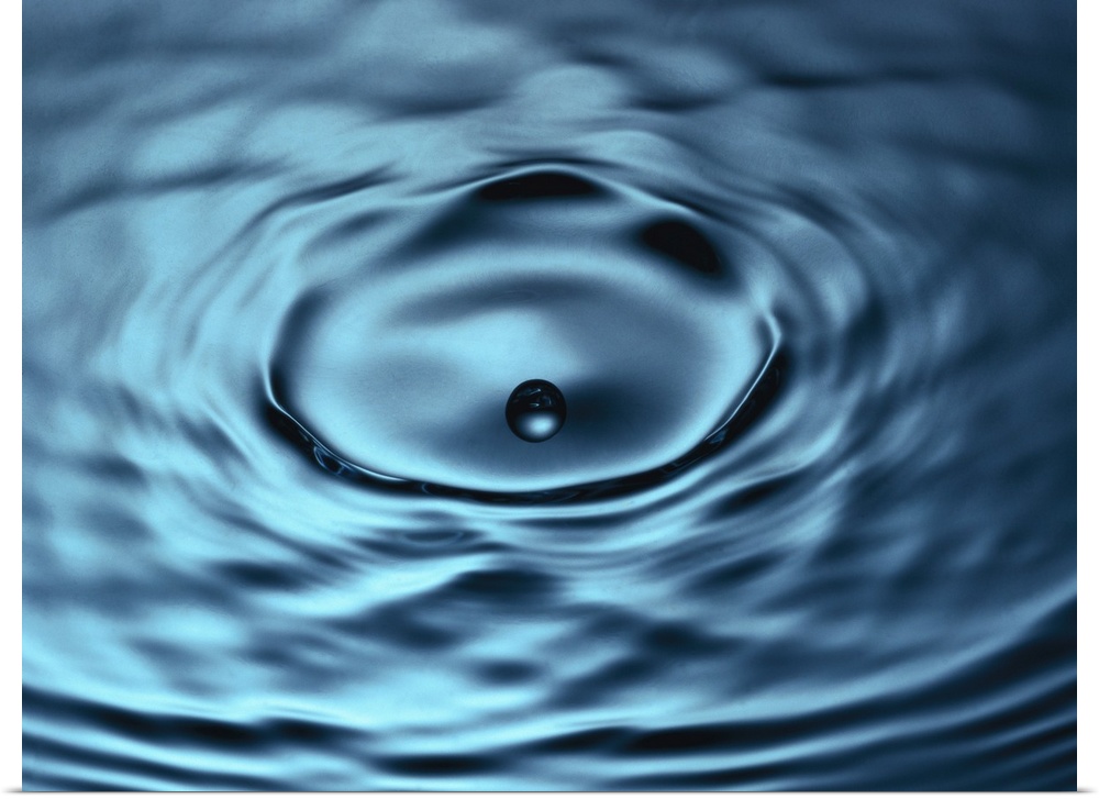 close-up of a visual effect on the surface of water