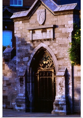 Dublin, entrance gates to Marsh's Library, Ireland
