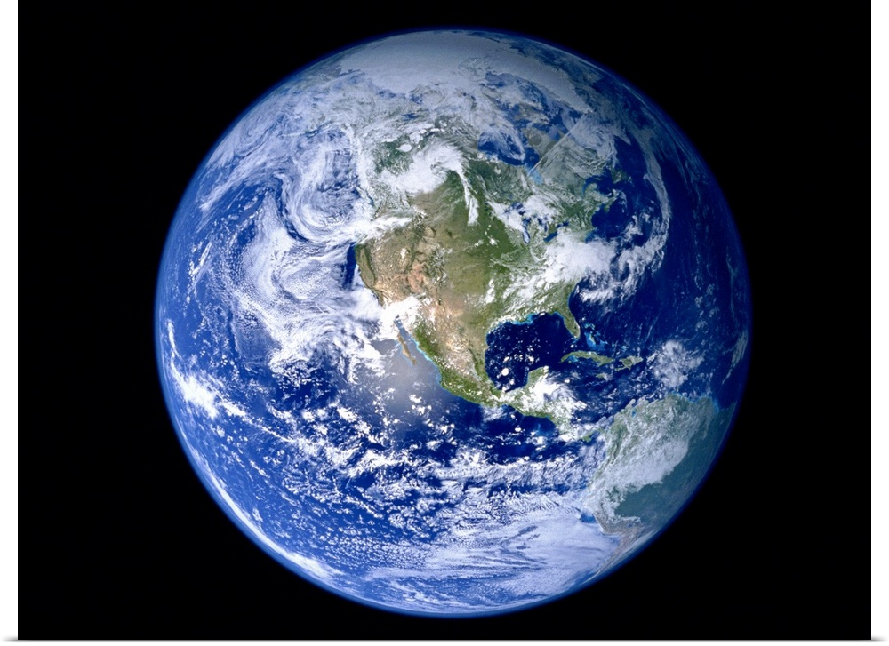Earth with North America prominent