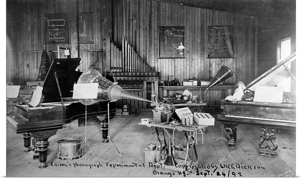 9/24/1892-Orange, NJ: Edison's experimental department, Orange, NJ, Sept. 24, 1892, in which he developed the phonograph. ...