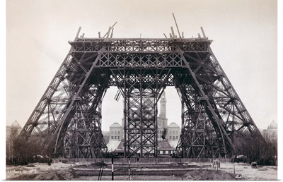 Eiffel Tower During Construction