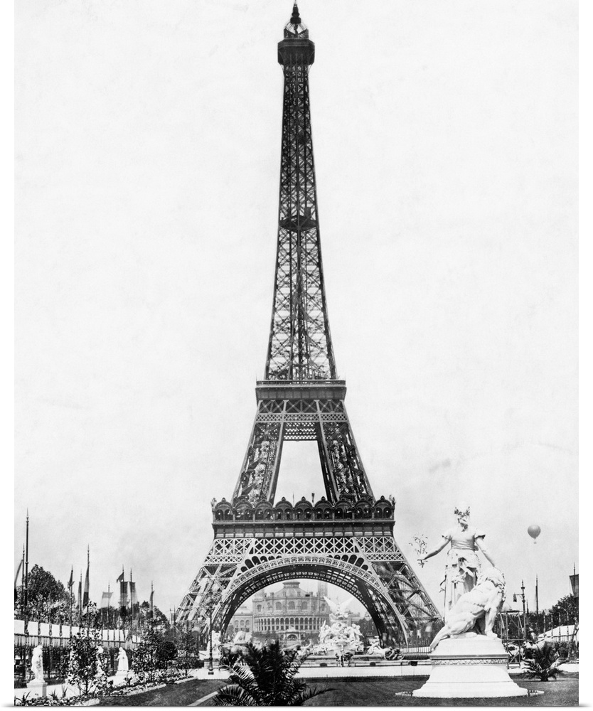 Eiffel Tower from exhibition grounds.
