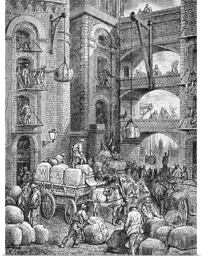 An illustration by Gustave Dore from London: A Pilgrimage by Blanchard Jerrold.