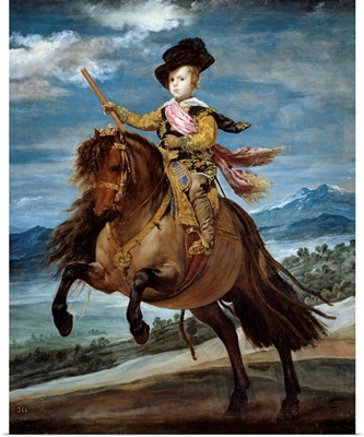 Equestrian portrait of Prince Baltasar Carlos by Diego Rodriguez de Silva y Velazquez