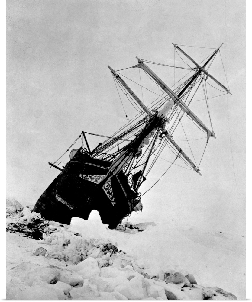 Ernest Shackleton's Ship Endurance Trapped in Ice