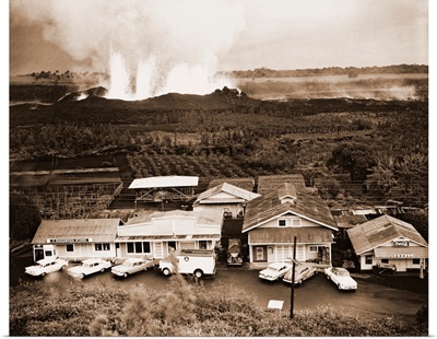 Eruption Of Kilauea Near Kapoho Plantation