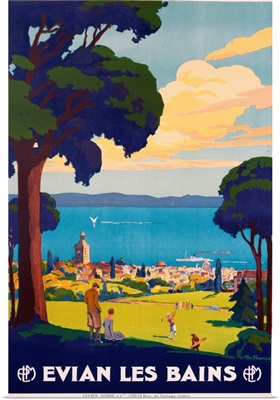 Evian Les Bains Poster By Geo Francois