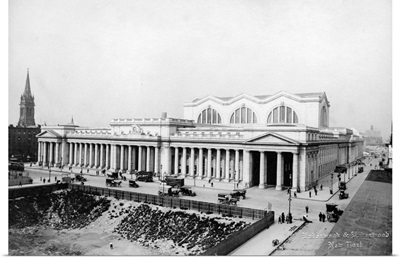 Exterior View Of Pennsylvania Railroad Station