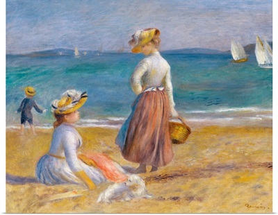 Figures On The Beach By Pierre-Auguste Renoir