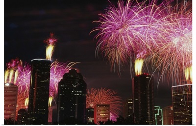 Fireworks Over Houston, Texas