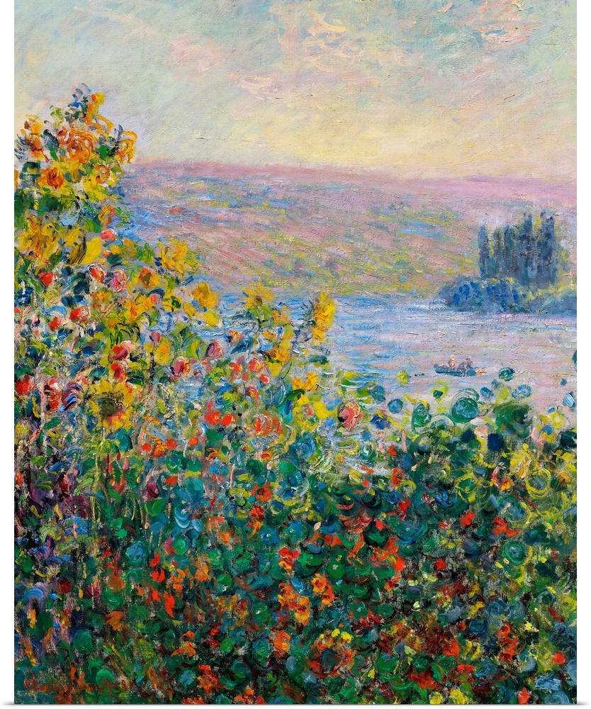 Claude Monet (1840-1926), Flower Beds at Vetheuil, 1881, oil on canvas, 92.1 x 73.3 cm (36.3 x 28.9 in), Museum of Fine Ar...