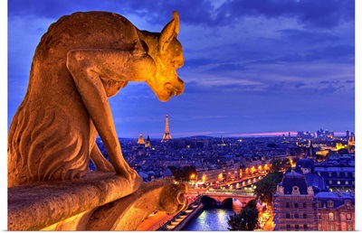 Gargoyle on Notre Dame, Paris, France