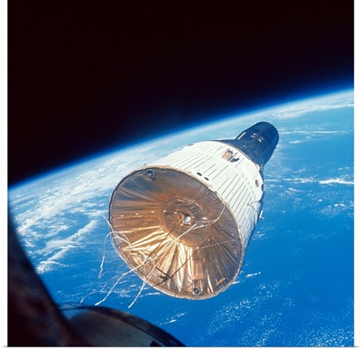Gemini Space Capsule Docking in Orbit
