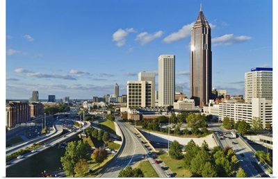Georgia, Atlanta, View of downtown