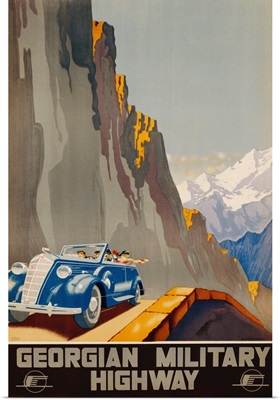 Georgian Military Highway Poster By Alexander Jitomirsky