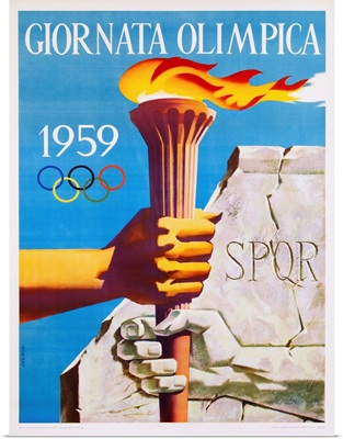 Giornata Olimpica 1959 Poster By Nino Gregori