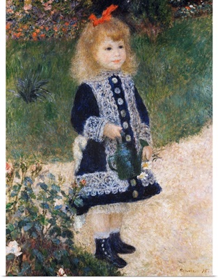 Girl With A Watering Can By Pierre-Auguste Renoir