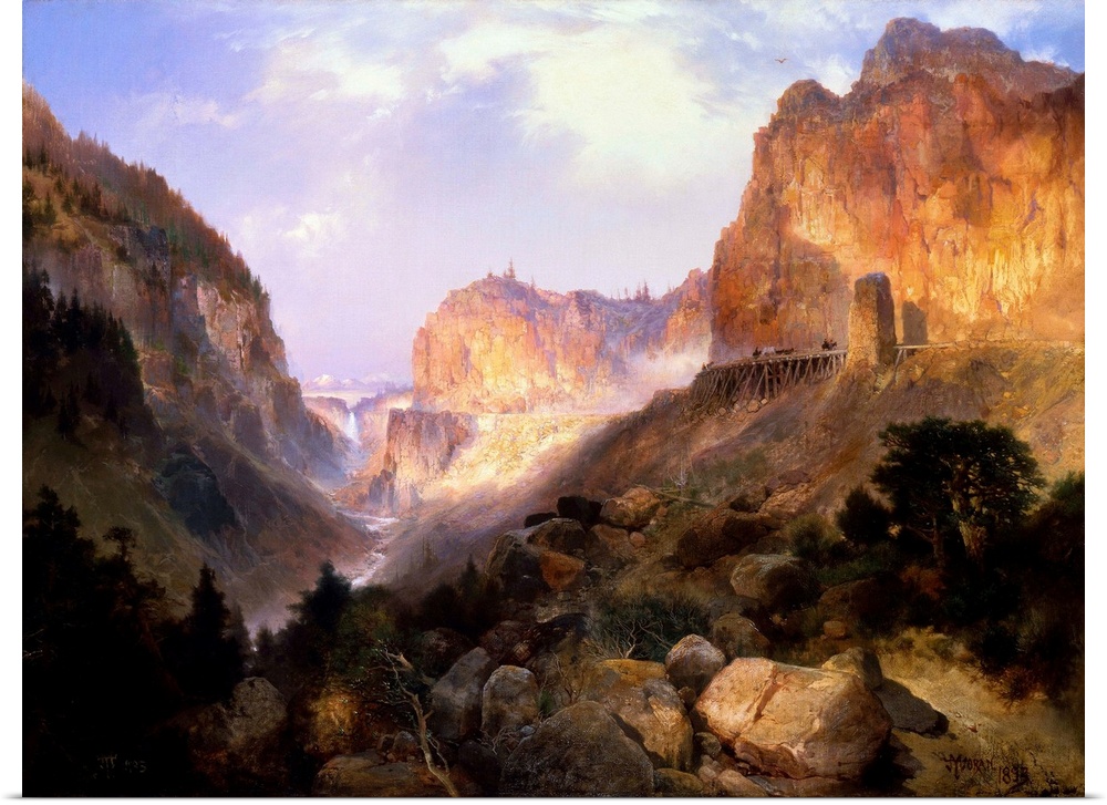Thomas Moran (American, 1837-1926), Golden Gate, Yellowstone National Park, 1893, oil on canvas, Buffalo Bill Historical C...