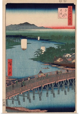 Great Bridge At Senju By Ando Hiroshige