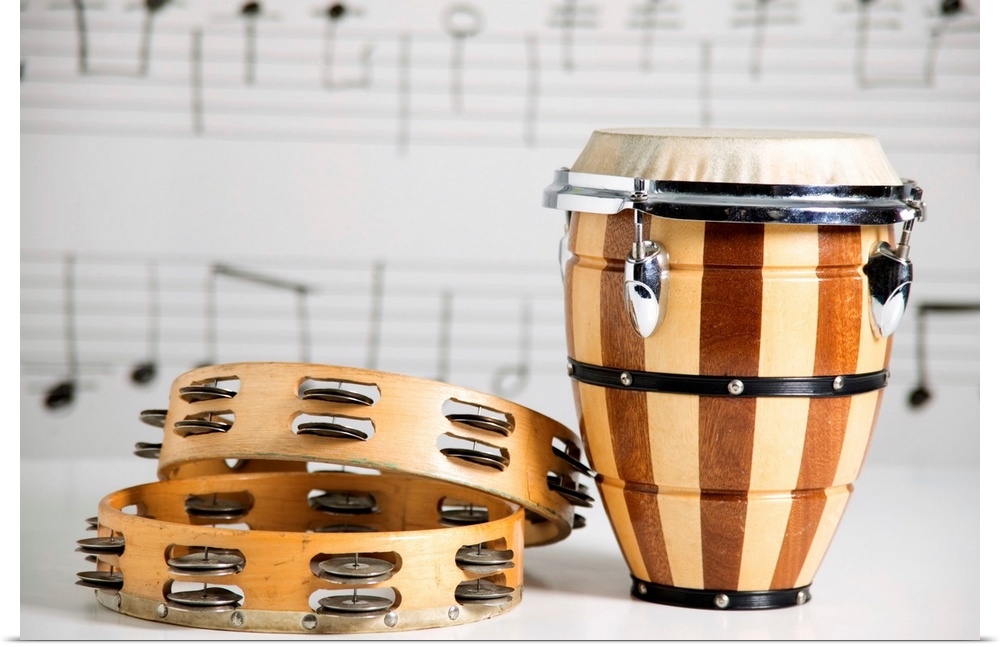 Hand drum and tambourines