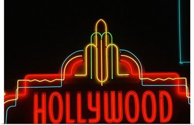 Hollywood neon sign, Los Angeles, California