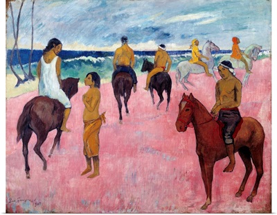 Horsemen on the Beach by Paul Gauguin