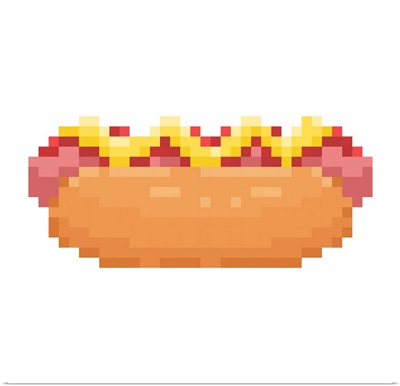 Hot Dog Pixel Art