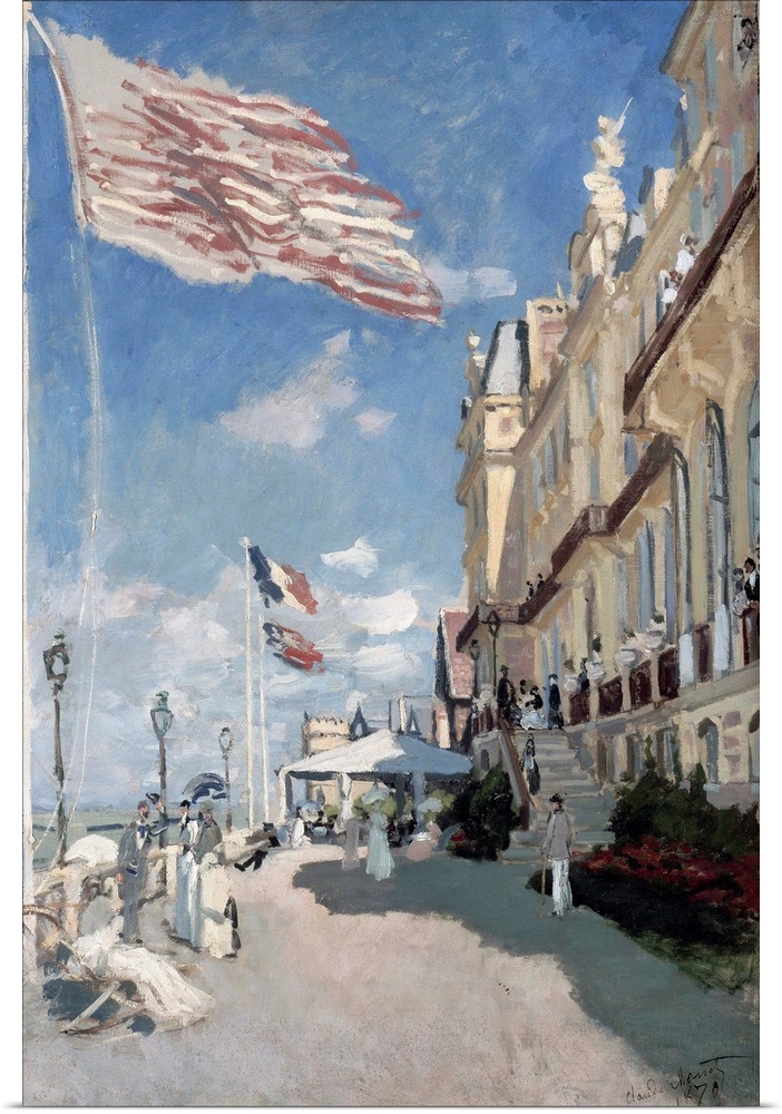 Claude Monet (French, 1840-1926), Hotel des roches noires, Trouville, oil on canvas, 1870, 81 x 58 cm (31.9 x 22.8 in), Mu...