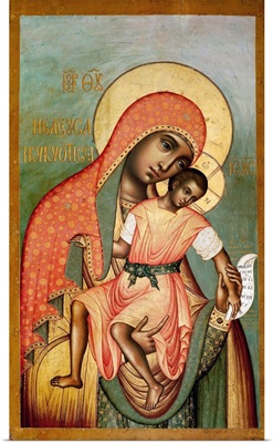 Icon Of The Virgin Eleousa Of Kykkos By Simon Ushakov