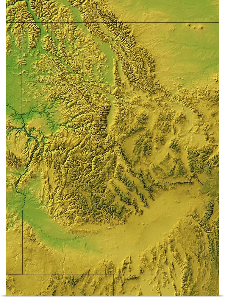 Idaho topographic map