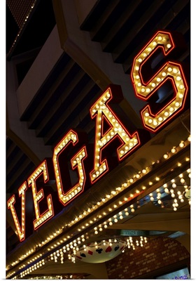 Illuminated Vegas sign