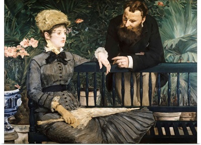 In The Conservatory By Edouard Manet