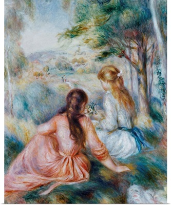 In The Meadow By Pierre Auguste Renoir