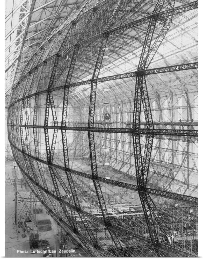 Germany: The infrastructure of a new Zeppelin under construction, Germany.