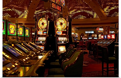 Interior of empty casino