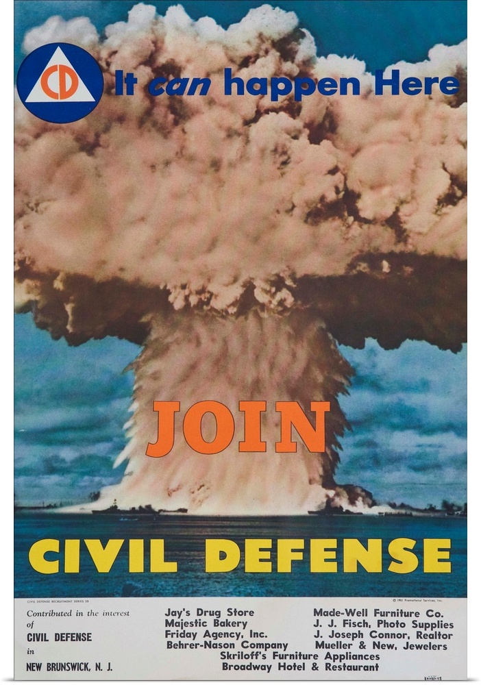 Join Civil Defense. 1951. Distributed by the Federal Civil Defense Administration.