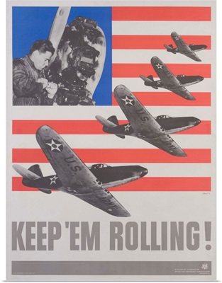 Keep 'Em Rolling, Poster By Leo Lionni