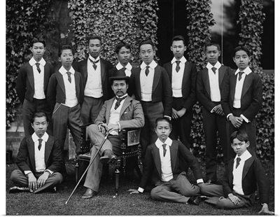 King Chulalongkorn With Students