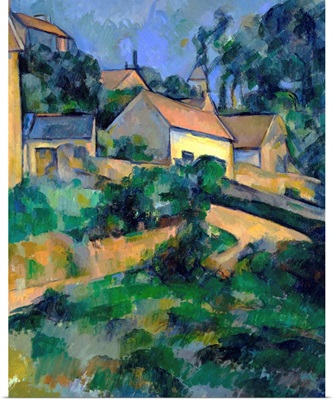 La Route Tournante at Montgeroult (Turning Road At Montgeroult) By Paul Cezanne
