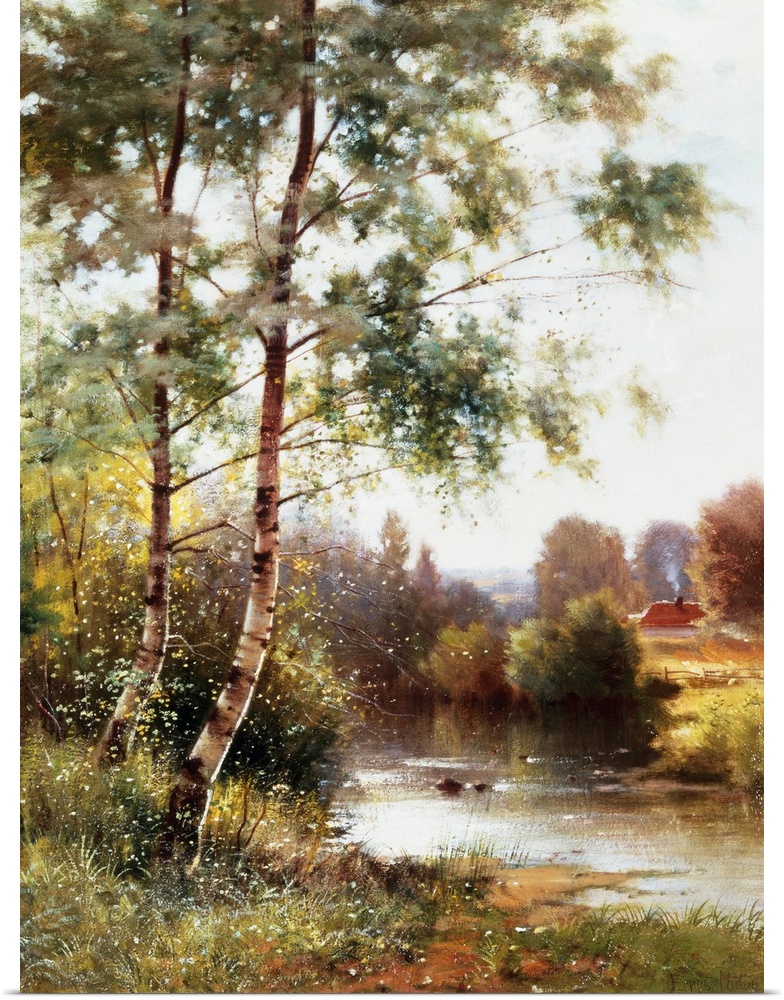 Landscape near Sonning on Thames, England by Ernest Parton