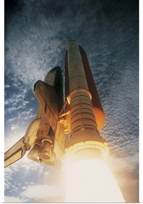 launching of the space shuttle