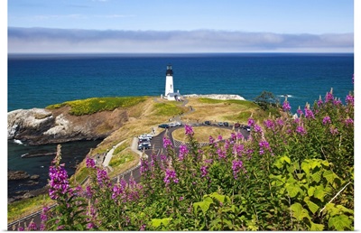 Lighthouse by the sea, Oregon, USA