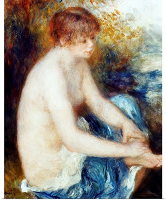 Little Blue Nude By Pierre-Auguste Renoir