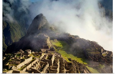 Machu Picchu In Morning Fog