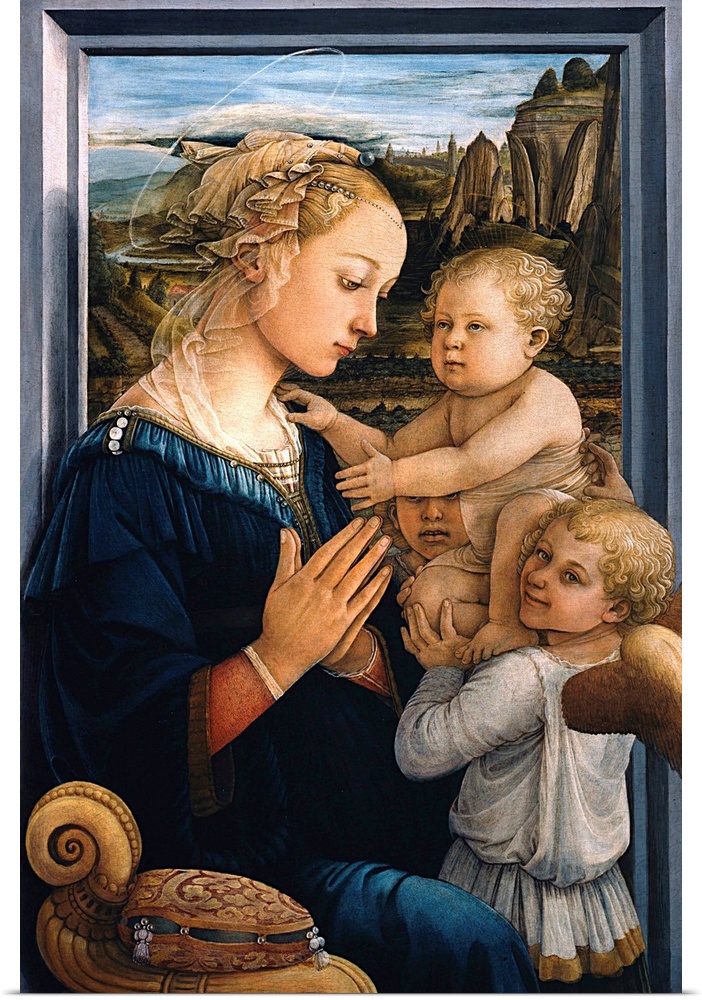 Circa 1465. Egg tempera on panel. Galleria degli Uffizi, Florence, Italy