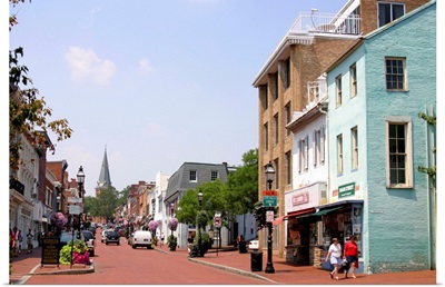 Main Street, Formerly Church Street, Annapolis, Maryland, USA