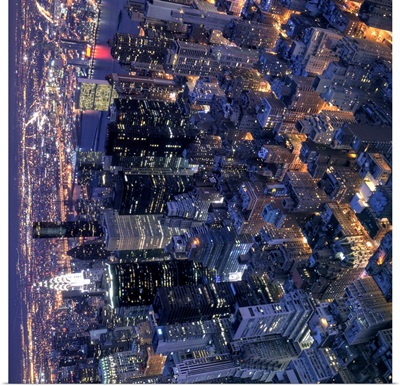 Manhattan at night, New York City