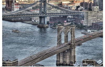 Manhattan Bridge and Dumbo area in Brooklyn.