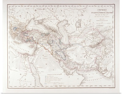 Map of Alexander the Great's Empire