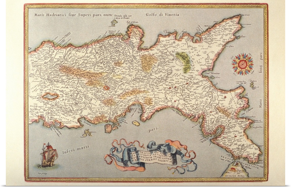 Map of the Kingdom of Naples